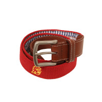USC Trojans Men's Peter Millar Cardinal SC Interlock Embroidered Belt